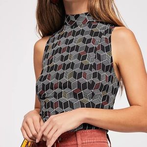 Free people patterned tank top